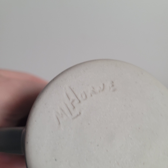 Handcrafted blue ceramic mug - Picture 6 of 8